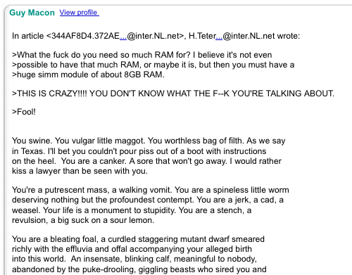Guy Flame War
