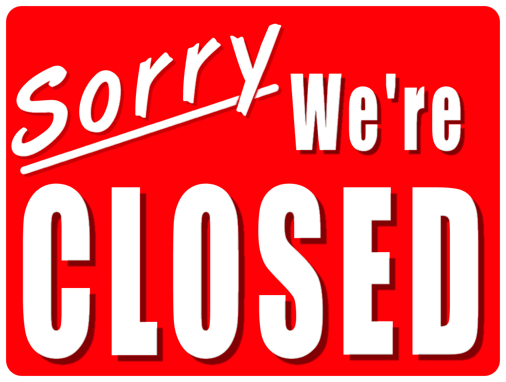 Closing Sign - FREE DOWNLOAD