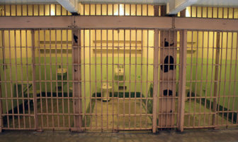 Cells of the prison on Alcatraz Island, San Francisco Bay, USA
