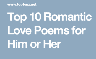 Poems for the one i love for him