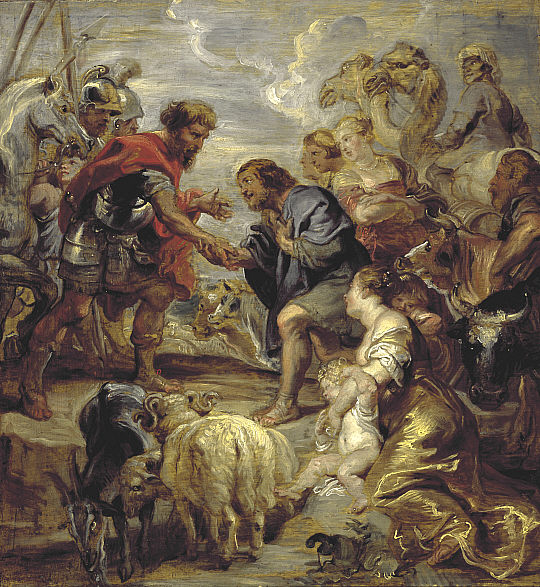 Peter Paul Rubens, The Reconciliation of Jacob and Esau, 1624.