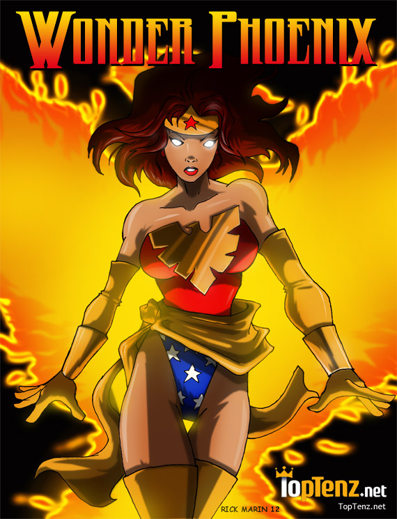 Wonder Woman & Phoenix Mashup as Wonder Phoenix