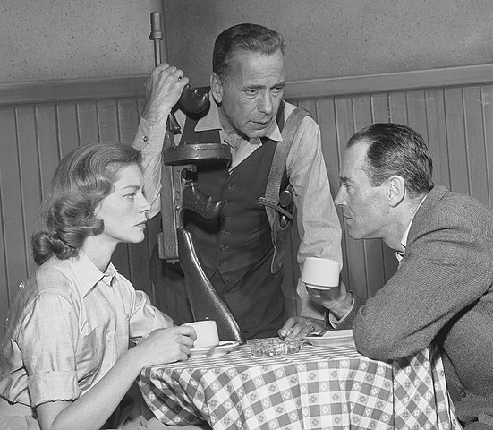 Bacall, Bogart and Henry Fonda in the television version of The Petrified Forest (1955)