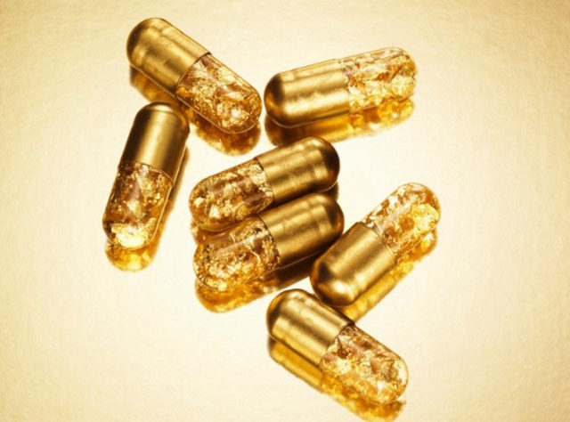 gold poop pill