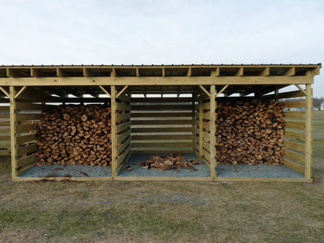 Nice wood shed
