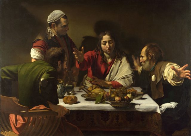 1920px 1602 3 CaravaggioSupper at Emmaus National Gallery London